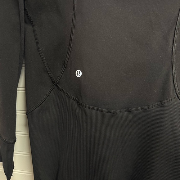 Lululemon Athletica Daily Practice Dress Top Jacket Womens 6 Black Hoodie - Picture 9 of 10